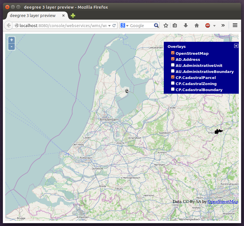 Ad.Address layer after insertion of example Address features