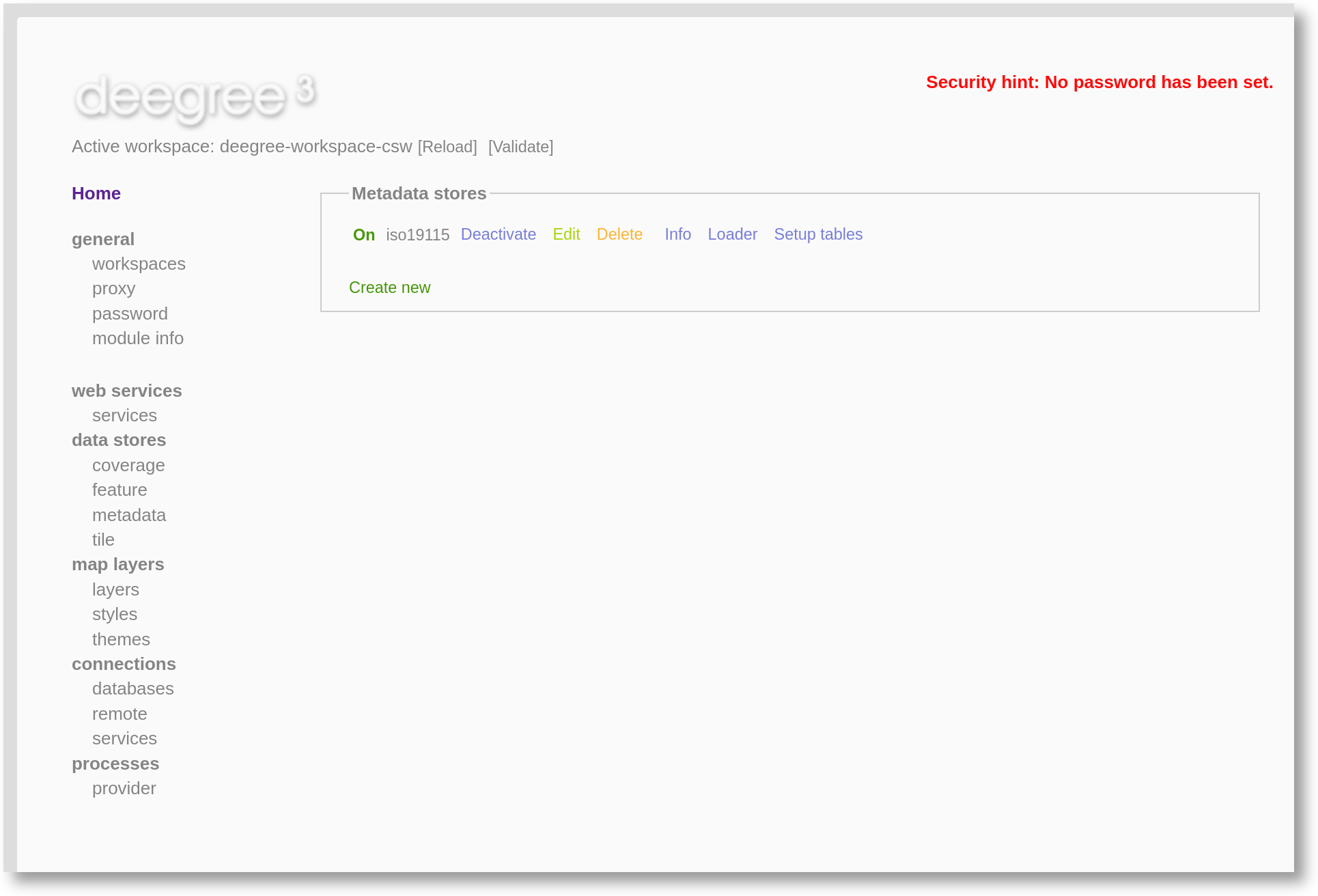 Metadata store view