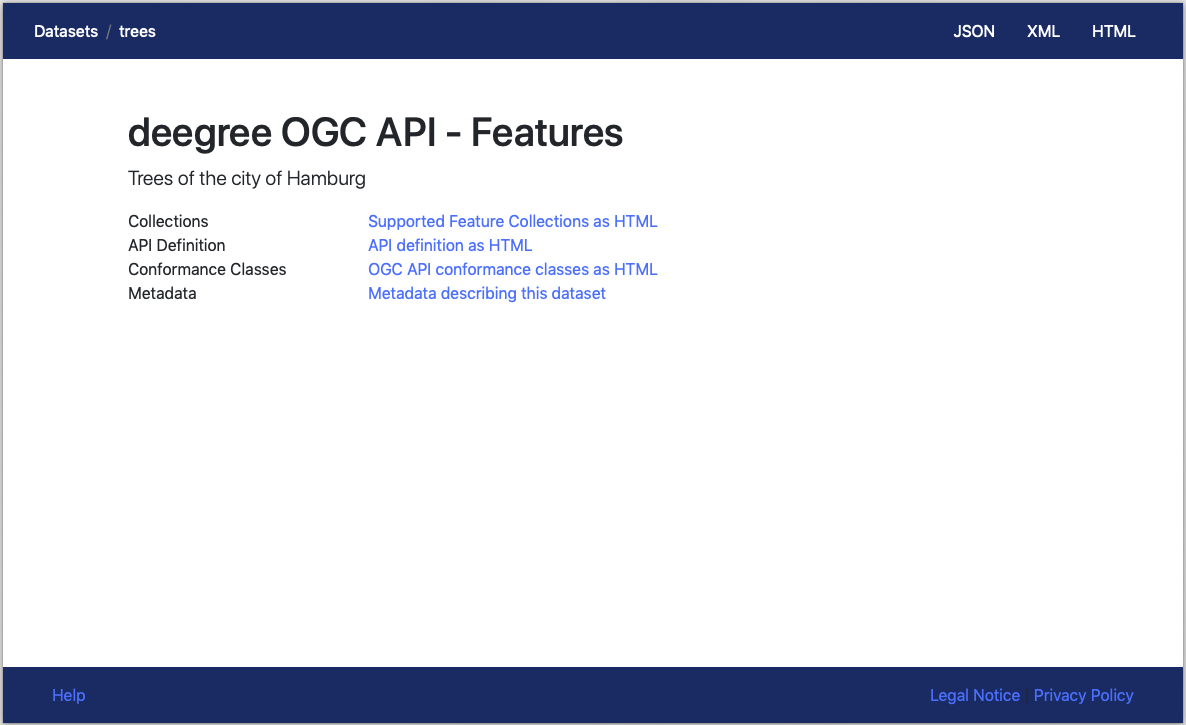 Landing page